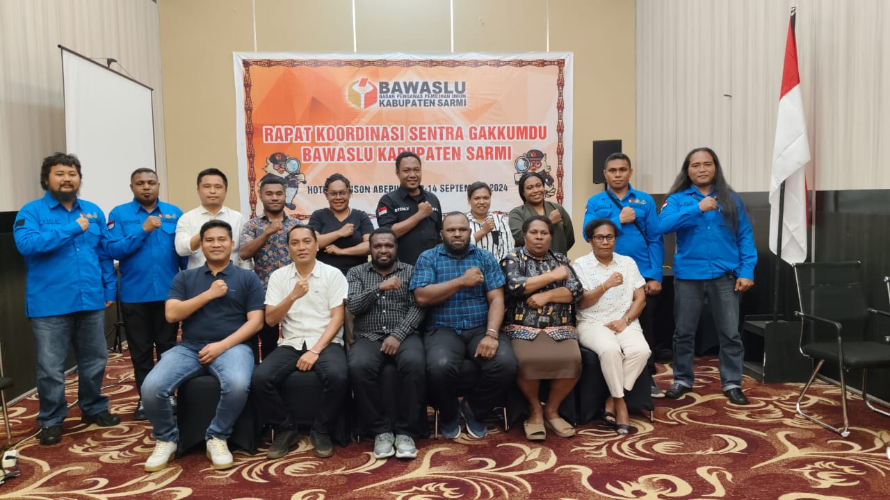 Bawaslu Sarmi Gelar Rapat Koordinasi Gakkumdu