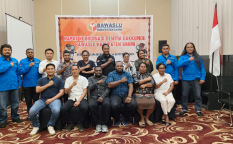 Bawaslu Sarmi Gelar Rapat Koordinasi Gakkumdu